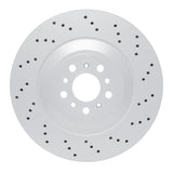 Dynamic Friction 2021-2025 BMW M2 Right Rear Drilled GeoSPEC Coated Rotor by Dynamic Friction Company 624-31195D