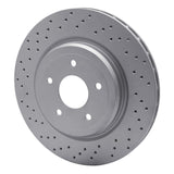 Dynamic Friction 2006-2013 Chevrolet Corvette Rear Drilled GeoSPEC Coated Rotor (340x26 Vented) by Dynamic Friction Company 624-47035