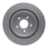 Dynamic Friction 2006-2013 Chevrolet Corvette Rear Drilled GeoSPEC Coated Rotor (340x26 Vented) by Dynamic Friction Company 624-47035