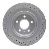 Dynamic Friction 2005-2008 Pontiac Grand Prix Rear Drilled GeoSPEC Coated Rotor (305x26 Vented) by Dynamic Friction Company 624-52019