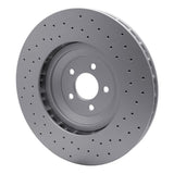 Dynamic Friction 2016-2018 Ford Mustang Right Front Drilled GeoSPEC Coated Rotor (394x36 Vented) by Dynamic Friction Company 624-54080D
