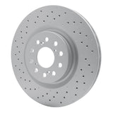 Dynamic Friction 2017-2025 Honda Civic Hatchback Front Drilled GeoSPEC Coated Rotor (350x32 Vented) by Dynamic Friction Company 624-59065