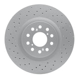 Dynamic Friction 2017-2025 Honda Civic Hatchback Front Drilled GeoSPEC Coated Rotor (350x32 Vented) by Dynamic Friction Company 624-59065
