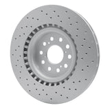 Dynamic Friction 2017-2025 Honda Civic Hatchback Front Drilled GeoSPEC Coated Rotor (350x32 Vented) by Dynamic Friction Company 624-59065