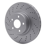 Dynamic Friction 2000-2003 Mercedes-Benz S430 Front Drilled GeoSPEC Coated Rotor (330x32 Vented) by Dynamic Friction Company 624-63033