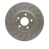 Dynamic Friction 2000-2003 Mercedes-Benz S430 Front Drilled GeoSPEC Coated Rotor (330x32 Vented) by Dynamic Friction Company 624-63033