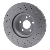 Dynamic Friction 2000-2003 Mercedes-Benz S430 Front Drilled GeoSPEC Coated Rotor (330x32 Vented) by Dynamic Friction Company 624-63033