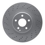 Dynamic Friction 2001-2006 Mercedes-Benz CL55 AMG Front Drilled GeoSPEC Coated Rotor (345x32 Vented) by Dynamic Friction Company 624-63041