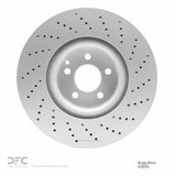 Dynamic Friction 2001-2003 Mercedes-Benz S600 Front Drilled GeoSPEC Coated Rotor (345x32 Vented) by Dynamic Friction Company 624-63055