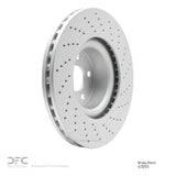 Dynamic Friction 2001-2003 Mercedes-Benz S600 Front Drilled GeoSPEC Coated Rotor (345x32 Vented) by Dynamic Friction Company 624-63055