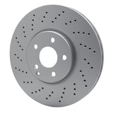 Dynamic Friction 2002-2009 Mercedes-Benz E500 Front Drilled GeoSPEC Coated Rotor (330x32 Vented) by Dynamic Friction Company 624-63059