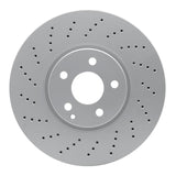 Dynamic Friction 2002-2009 Mercedes-Benz E500 Front Drilled GeoSPEC Coated Rotor (330x32 Vented) by Dynamic Friction Company 624-63059