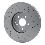 Dynamic Friction 2002-2009 Mercedes-Benz E500 Front Drilled GeoSPEC Coated Rotor (330x32 Vented) by Dynamic Friction Company 624-63059
