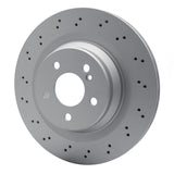 Dynamic Friction 2003-2011 Mercedes-Benz E55 AMG Rear Drilled GeoSPEC Coated Rotor (330x26 Vented) by Dynamic Friction Company 624-63062