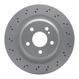 Dynamic Friction 2003-2011 Mercedes-Benz E55 AMG Rear Drilled GeoSPEC Coated Rotor (330x26 Vented) by Dynamic Friction Company 624-63062