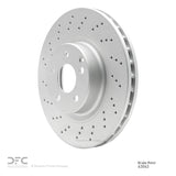 Dynamic Friction 2003-2012 Mercedes-Benz E500 Front Drilled GeoSPEC Coated Rotor (330x32.1 Vented) by Dynamic Friction Company 624-63063