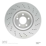 Dynamic Friction 2003-2012 Mercedes-Benz E500 Front Drilled GeoSPEC Coated Rotor (330x32.1 Vented) by Dynamic Friction Company 624-63063