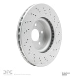 Dynamic Friction 2003-2012 Mercedes-Benz E500 Front Drilled GeoSPEC Coated Rotor (330x32.1 Vented) by Dynamic Friction Company 624-63063