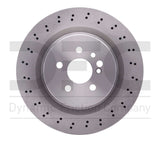 Dynamic Friction 2005-2006 Mercedes-Benz CL65 AMG Rear Drilled GeoSPEC Coated Rotor (348x26 Vented) by Dynamic Friction Company 624-63069
