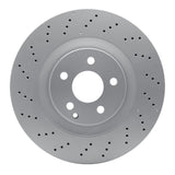 Dynamic Friction 2007-2014 Mercedes-Benz S600 Front Drilled GeoSPEC Coated Rotor (350x32 Vented) by Dynamic Friction Company 624-63075