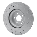Dynamic Friction 2007-2014 Mercedes-Benz S600 Front Drilled GeoSPEC Coated Rotor (350x32 Vented) by Dynamic Friction Company 624-63075