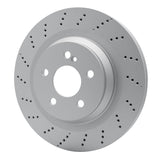 Dynamic Friction 2010-2014 Mercedes-Benz CL550 Rear Drilled GeoSPEC Coated Rotor (320x24 Vented) by Dynamic Friction Company 624-63076