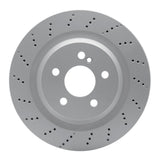 Dynamic Friction 2010-2014 Mercedes-Benz CL550 Rear Drilled GeoSPEC Coated Rotor (320x24 Vented) by Dynamic Friction Company 624-63076