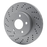 Dynamic Friction 2008-2015 Mercedes-Benz C250 Front Drilled GeoSPEC Coated Rotor (295x28 Vented) by Dynamic Friction Company 624-63084