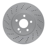 Dynamic Friction 2008-2016 Mercedes-Benz E400 Front Drilled GeoSPEC Coated Rotor (322x32 Vented) by Dynamic Friction Company 624-63085