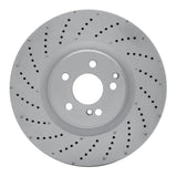 Dynamic Friction 2008-2021 Mercedes-Benz C63 AMG Front Drilled GeoSPEC Coated Rotor (360x36 Vented) by Dynamic Friction Company 624-63091