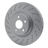 Dynamic Friction 2010-2017 Mercedes-Benz C250 Front Drilled GeoSPEC Coated Rotor (344x32 Vented) by Dynamic Friction Company 624-63093