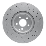 Dynamic Friction 2010-2017 Mercedes-Benz C250 Front Drilled GeoSPEC Coated Rotor (344x32 Vented) by Dynamic Friction Company 624-63093