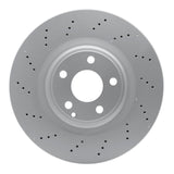 Dynamic Friction 2012-2020 Mercedes-Benz SLK350 Front Drilled GeoSPEC Coated Rotor (344x32 Vented) by Dynamic Friction Company 624-63098