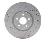 Dynamic Friction 2013-2020 Mercedes-Benz SL450 Front Drilled GeoSPEC Coated Rotor (342x32 Vented) by Dynamic Friction Company 624-63105