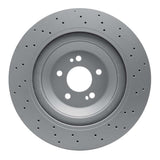 Dynamic Friction 2015-2017 Mercedes-Benz Maybach S600 Rear Drilled GeoSPEC Coated Rotor (360x26 Vented) by Dynamic Friction Company 624-63111