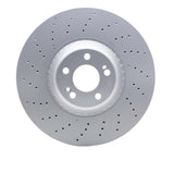 Dynamic Friction 2014-2021 Mercedes-Benz S550 Front Drilled GeoSPEC Coated Rotor (370x36 Vented) by Dynamic Friction Company 624-63112