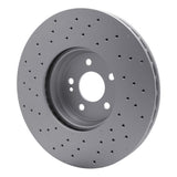 Dynamic Friction 2015-2023 Mercedes-Benz C300 Coupe & Convertible Front Drilled GeoSPEC Coated Rotor (342x32 Vented) by Dynamic Friction Company 624-63119
