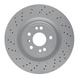 Dynamic Friction 2012-2019 Mercedes-Benz ML400 Front Drilled GeoSPEC Coated Rotor (350x32 Vented) by Dynamic Friction Company 624-63139
