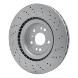 Dynamic Friction 2012-2019 Mercedes-Benz ML400 Front Drilled GeoSPEC Coated Rotor (350x32 Vented) by Dynamic Friction Company 624-63139