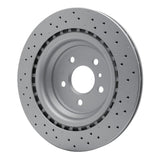 Dynamic Friction 2012-2015 Mercedes-Benz ML550 Rear Drilled GeoSPEC Coated Rotor (330x22 Vented) by Dynamic Friction Company 624-63140