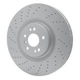 Dynamic Friction 2012-2019 Mercedes-Benz ML550 Front Drilled GeoSPEC Coated Rotor (375x36 Vented) by Dynamic Friction Company 624-63145