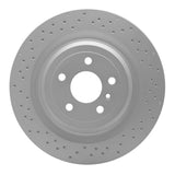 Dynamic Friction 2013-2013 Mercedes-Benz GL450 Rear Drilled GeoSPEC Coated Rotor (345x22 Vented) by Dynamic Friction Company 624-63149
