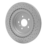 Dynamic Friction 2013-2013 Mercedes-Benz GL450 Rear Drilled GeoSPEC Coated Rotor (345x22 Vented) by Dynamic Friction Company 624-63149