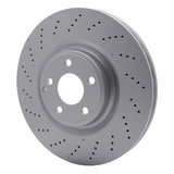 Dynamic Friction 2015-2017 Mercedes-Benz CLS400 Front Drilled GeoSPEC Coated Rotor (344x32 Vented) by Dynamic Friction Company 624-63170