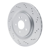Dynamic Friction 2020-2025 Mercedes-Benz A35 AMG Rear Drilled GeoSPEC Coated Rotor (330x22 Vented) by Dynamic Friction Company 624-63189