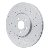 Dynamic Friction 2020-2022 Mercedes-Benz A35 AMG Front Drilled GeoSPEC Coated Rotor (350x32 Vented) by Dynamic Friction Company 624-63190