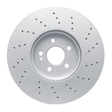 Dynamic Friction 2020-2022 Mercedes-Benz A35 AMG Front Drilled GeoSPEC Coated Rotor (350x32 Vented) by Dynamic Friction Company 624-63190