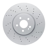Dynamic Friction 2020-2022 Mercedes-Benz A35 AMG Front Drilled GeoSPEC Coated Rotor (350x32 Vented) by Dynamic Friction Company 624-63190