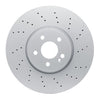 Dynamic Friction 2020-2022 Mercedes-Benz A35 AMG Front Drilled GeoSPEC Coated Rotor (350x32 Vented)