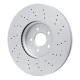 Dynamic Friction 2020-2022 Mercedes-Benz A35 AMG Front Drilled GeoSPEC Coated Rotor (350x32 Vented) by Dynamic Friction Company 624-63190